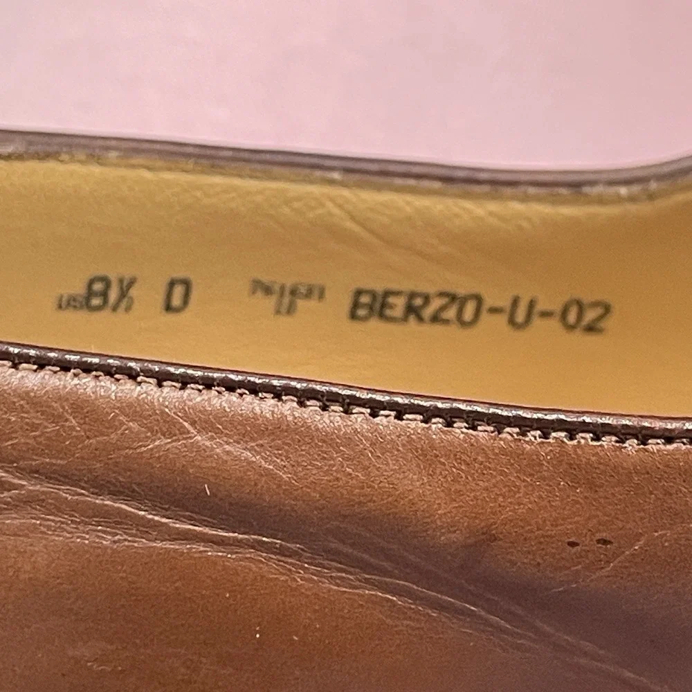 Bally Brown Leather Tassel Dress Loafers Mens 8 Preppy Designer Quiet Luxury